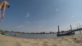 Timelapse Lek river at Salmsteke Netherlands