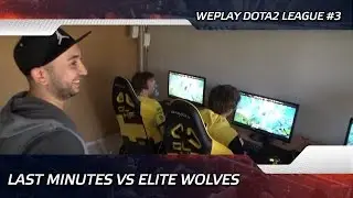 Last minutes vs Elite Wolves @ WePlay Dota 2 League #3 (ENG SUBS!)