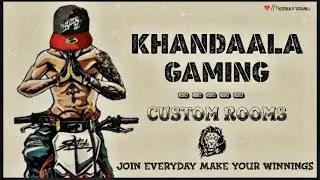 🔴Public Custom Room #204 | PUBG Mobile Live | Khandaala Gaming(Hindi)