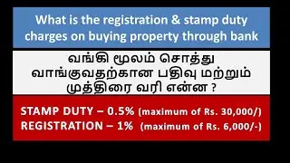 Bank loan registration & stamp duty in Tamil Nadu for property