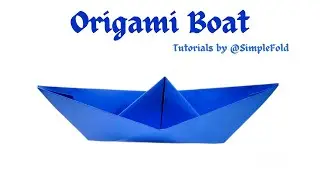 How To Fold Origami Boat I How To make Paper Boat I Easy Origami Boat