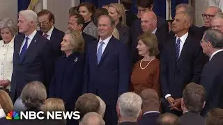 Former presidents and vice presidents introduced at Trump&rsquo;s inauguration