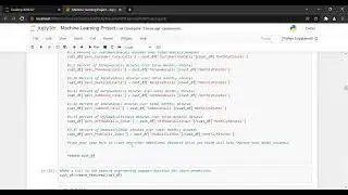 Machine Learning for Predictive analytics