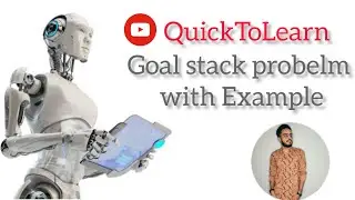 Goal stack problem with example.#artificialintelligence #machinelearning #artificial