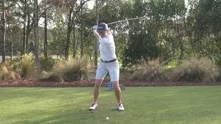 CATRIONA MATTHEW - STRAIGHT FACE ON DRIVER GOLF SWING LATE 2013 - REG & SLOW MOTION - 1080p