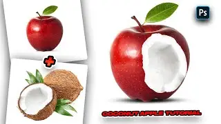 Coconut Apple Photo Manipulation with Photoshop #photoshopmanipulation #photoshoptutorial #photoshop