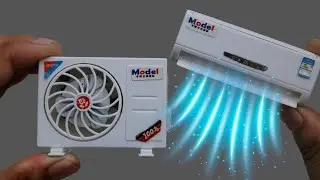 Top White Color Miniature Air Conditioner Unboxing & Test Video || Best Gadgets Solar AC