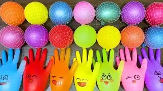 WOW 😍 MEMBUAT SLIME BOLA JARING CANTIK #balloon #balon #slime