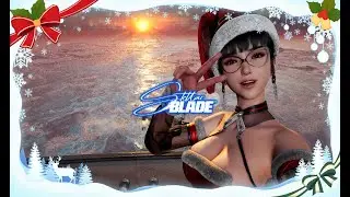 Christmas Outfit at Top of the Orbital Elevator - Stellar Blade 4K