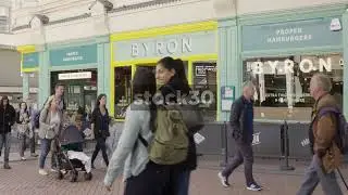 Byron Burgers On New Street In Birmingham, UK