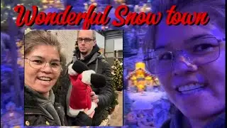 Vlogmas | Beautiful winter snow town  | #Polska#filipinski@couple 