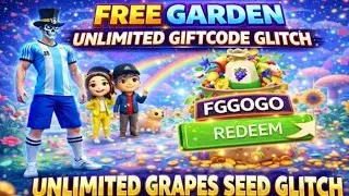 Unlimited new Gift Code glitch😱 ||FREE GARDEN FREE FIRE unlimited grapes 🍇 glitch