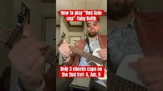 Easy song to play on guitar &ldquo;Red solo cup&rdquo;-Toby Keith #guitar #fyp #music #trending #shorts #