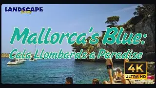 Cala Llombards, Mallorca | A Virtual Vacation with Turquoise Water & Soothing Sounds 4K