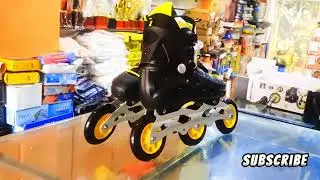 Unboxing Cosco Dash inline skates black colour yellow #youtube #video #skates 