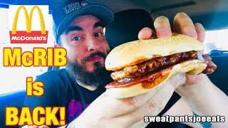 McRib Is BACK! (LIVE TASTE TEST / REVIEW)