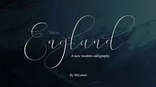 The Making of New England Font by MrLetters on TheHungryJPEG.com