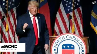 Trump speaks at NCGOP convention; endorses Rep. Ted Budd for Senate