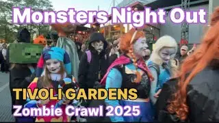Monsters Night Out LIVE from TIVOLI 2025! #halloween #horror #monsters #vlog #makeup #halloween2025 