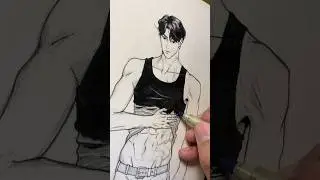I drew Jinu in an unserious way | Kpop Demon Hunters 😈 (ASMR)