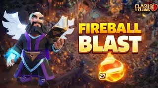 FiRE BALL Blast Attack on Clash of Clans 💀 TOWN HALL 18 ⭐ #clashofclans 