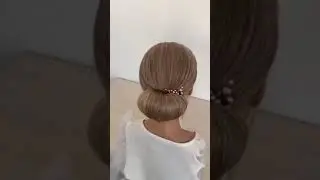 2-mint elegant low Bun hairstyle/ how to create bun in 2 mints