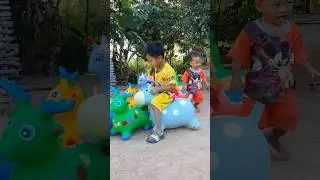 Вау...!!! Отдых на природе, прыжки, лошади, цветные животные, козы 😍❤️✨️ #короткие