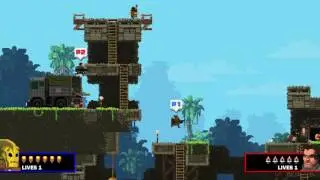 Прямой показ Broforce arcade mode hard на PS4 от LaserBiG_Z