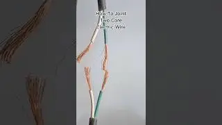 How to joint 2 core electric cable #howto #electrical #repair #diy