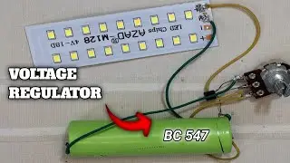How to make a 5v led light voltage regulator BC 547 transistor at home very easy method in 2023🔥