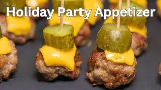 Mini Cheeseburger Meatballs | Easy & Delicious Party Appetizer Recipe