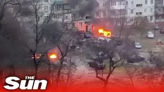 Russian shelling fire rages in residential areas of Mariupol, Ukraine