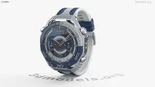 Huawei Watch Ultimate 2 Blue 3D model by 3DModels.org