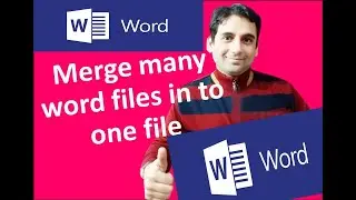 merge many word files in one file in ms word|| how to i can merge many word files in one file