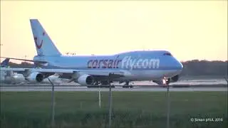 Corsair / Boeing 747-422's in action at Montreal Int'l Airport (YUL) || May & June 2010