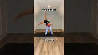2 Person Stunt/Partner Trick to try with a friend! #partnertricks #dance #shorts