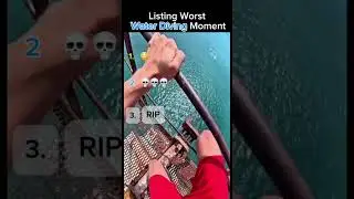 Listing worst water diving moments #viral #funny #shorts