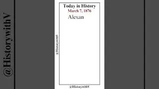 Today in History - March 7, 1876 #alexandar #grahambell#bell #patent #telephone#invention #history