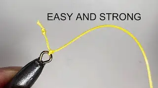 Quick and easy knot for fishing weight | Fishing knot
