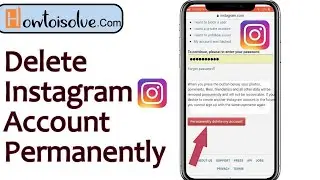 Instagram account delete!