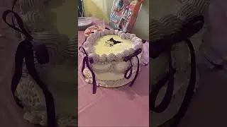 Kuromi heart Dominican cake #bizcocho de corazon #pastel