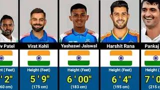 Heights of Famous Indian Cricketers 2025 - Shortest to Tallest