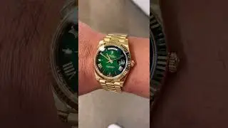 Rolex Day-Date 40mm Yellow Gold Green Ombr&eacute;