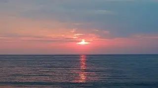 Free oil painting videos Lake Erie Sunset Part 1