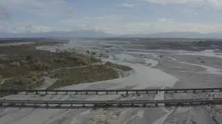 Rakaia Bridge, South Island New Zealand