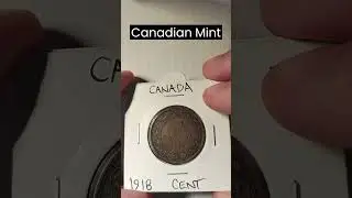 1918 Canadian Bronze 1 Cent