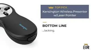 Professional Presenter R800, Wireless Presentation Clicker Remote with Green Laser Pointer and LCD D