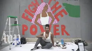 At protest site, artists paint it &lsquo;Black Lives Matter&rsquo;
