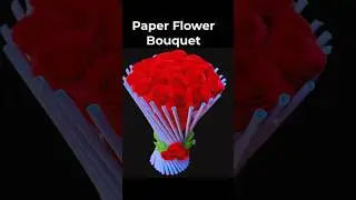 Easy paper flower bouquet making | DIY bouquet ideas #bouquet