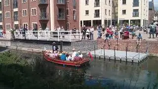 Steam Boats in the canal at Ebley Mill in Stroud